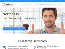 Tablet Screenshot of anderseningenieria.com.ar